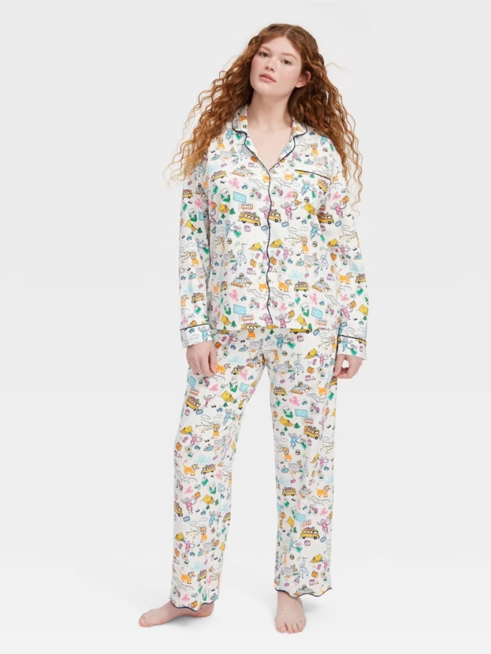 Roller Rabbit x Target - Women's Roadtrip Long Sleeves & Pants Pajama Set XL